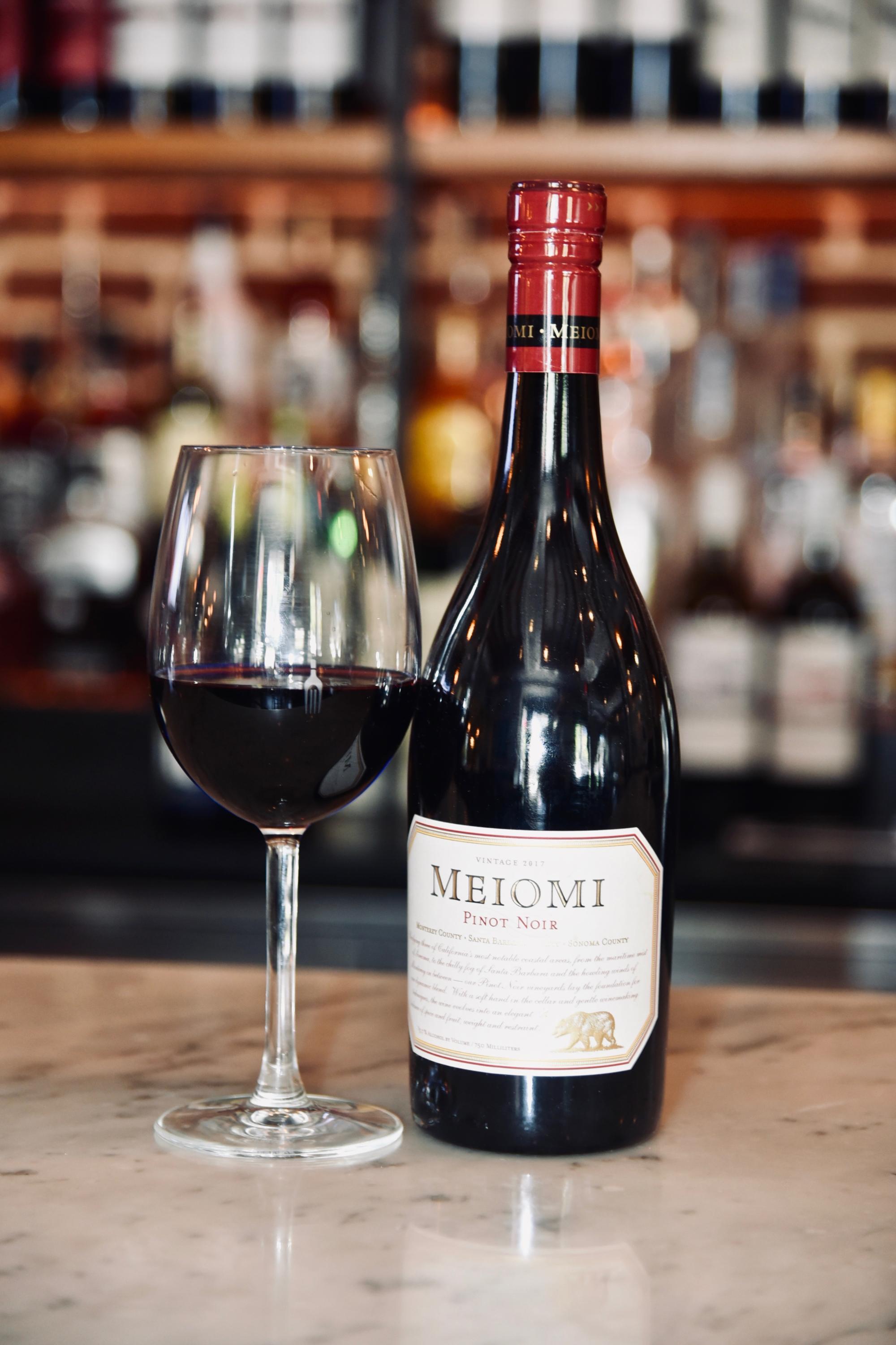 A bottle from our large wine cellar